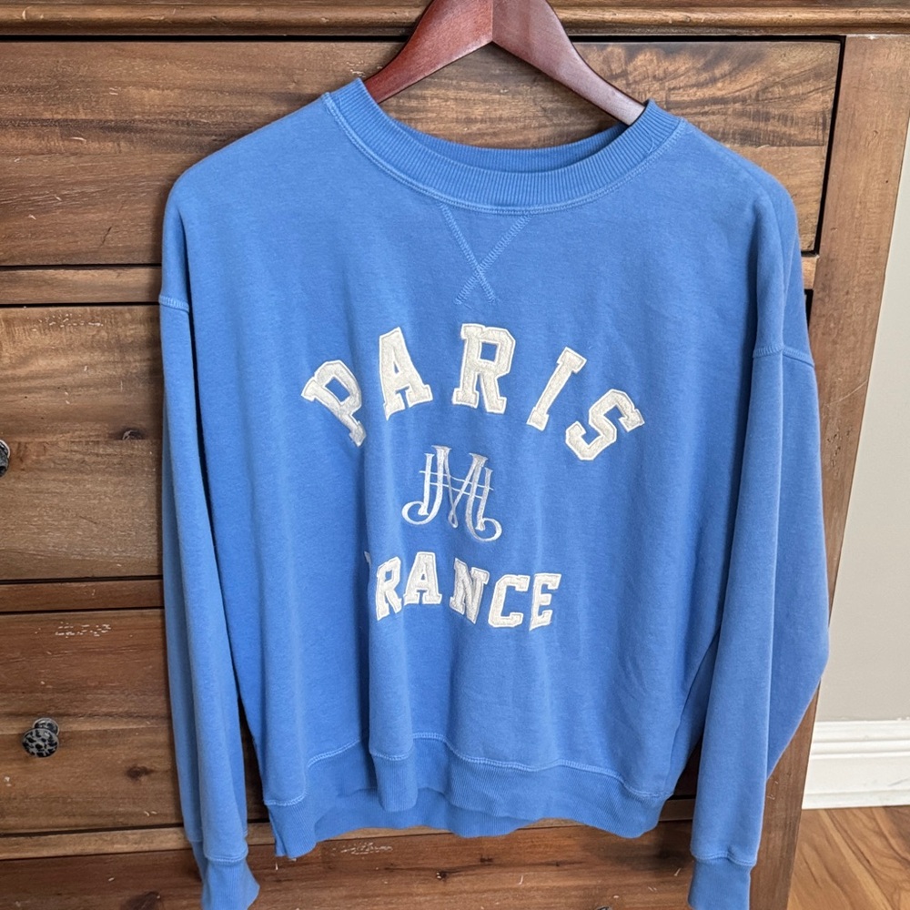 H&M Blue Paris France Sweatshirt